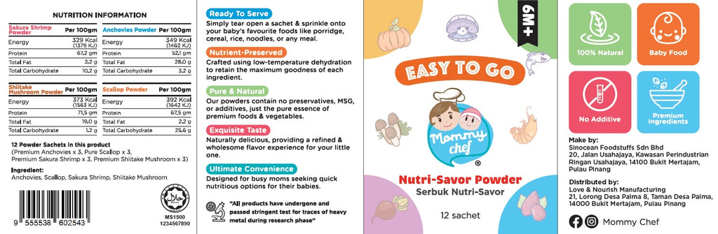 Mommy Chef Sachet Serbuk Makanan Easy To Go 
